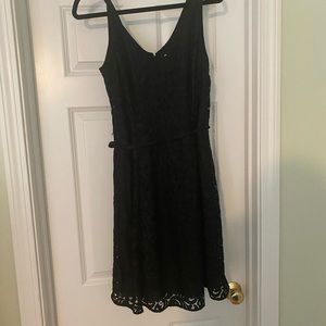 Navy blue/black lace cocktail dress